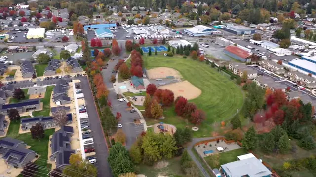 Closer view of campsite at Morrison Centennial