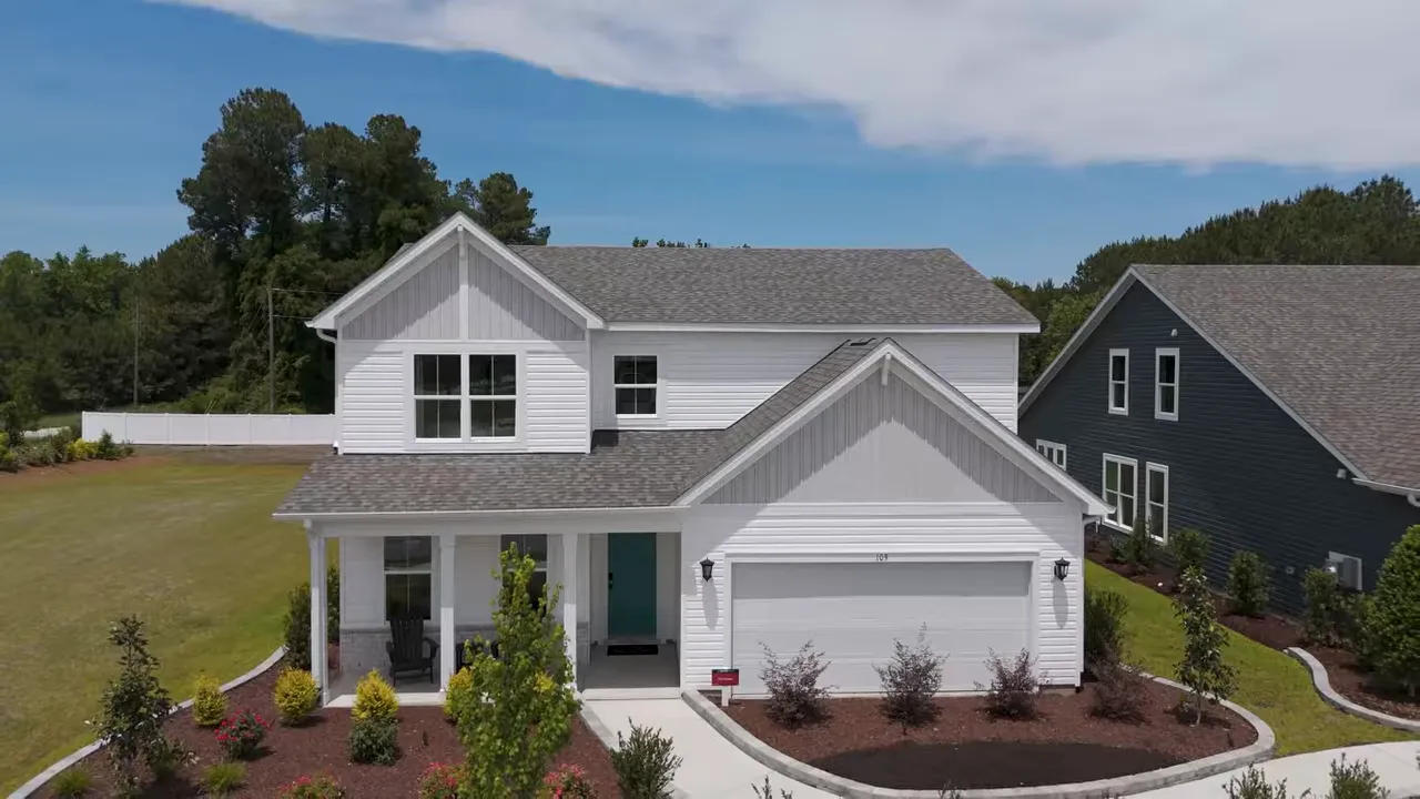 House 2 exterior overview for a five-bedroom four-bath colonial home in Conway SC