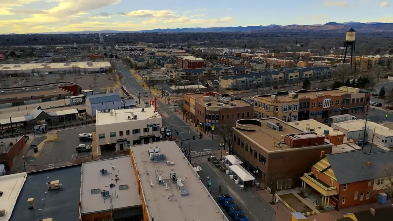 Aerial view of Denver Colorado