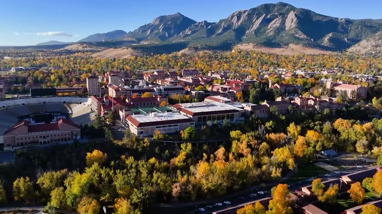 Aerial view of Denver Colorado
