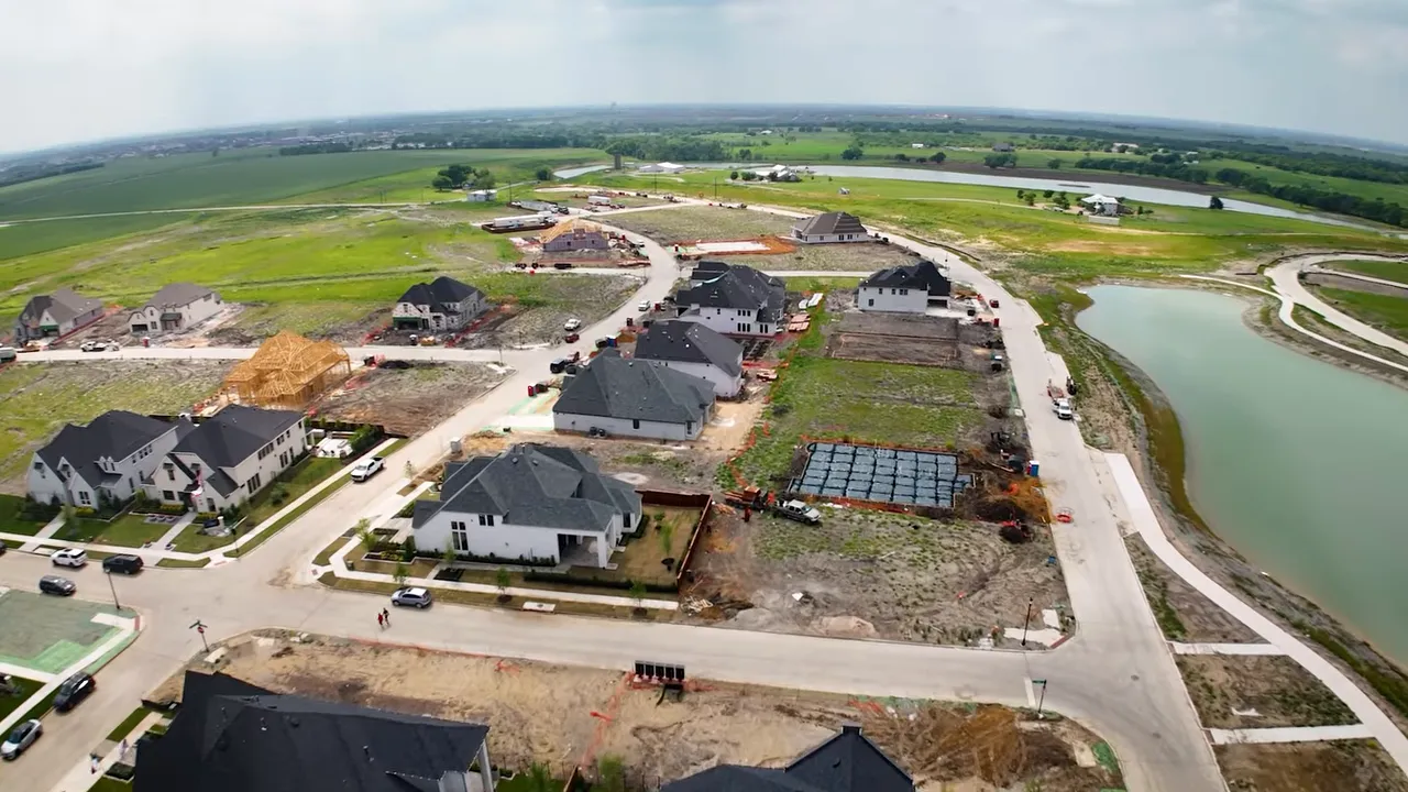 Google Maps screenshot of Dallas–Fort Worth used for context when discussing realistic 1-acre new construction budgets