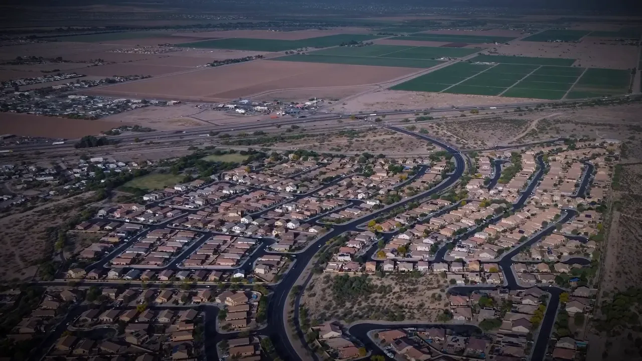 Aerial view of Marana