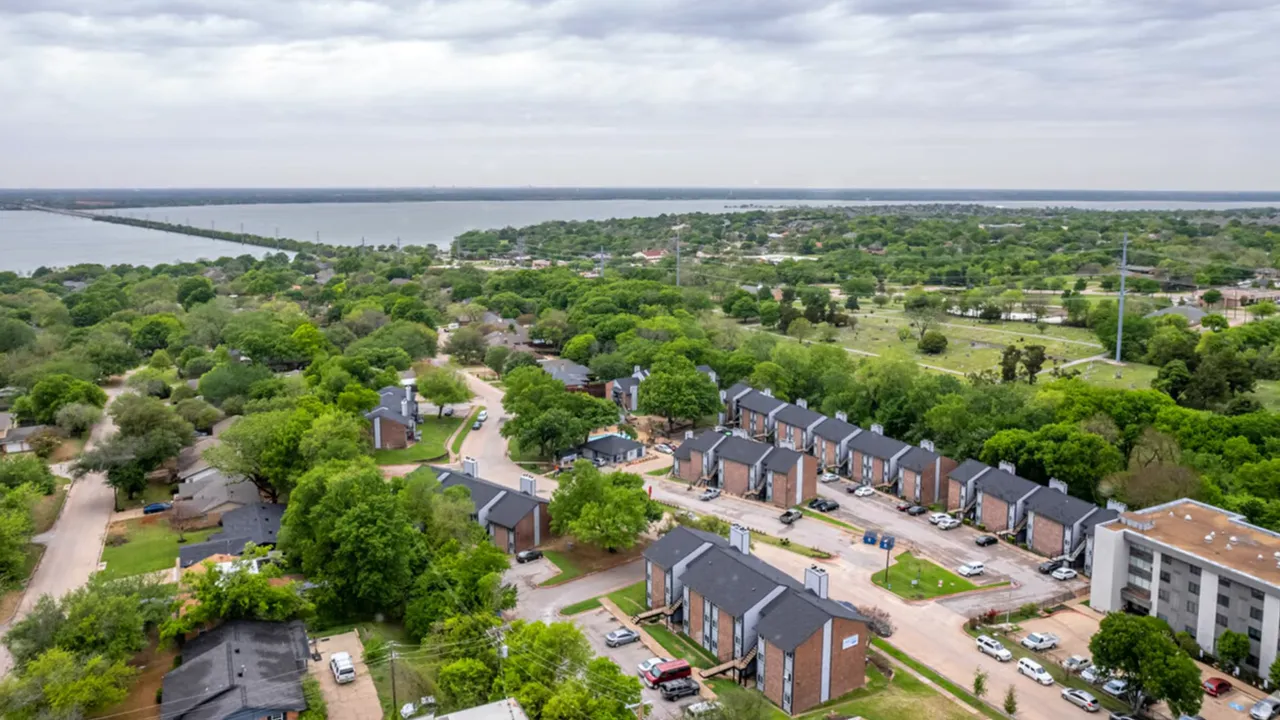 Aerial view of Quail Hollow Rockwall TX
