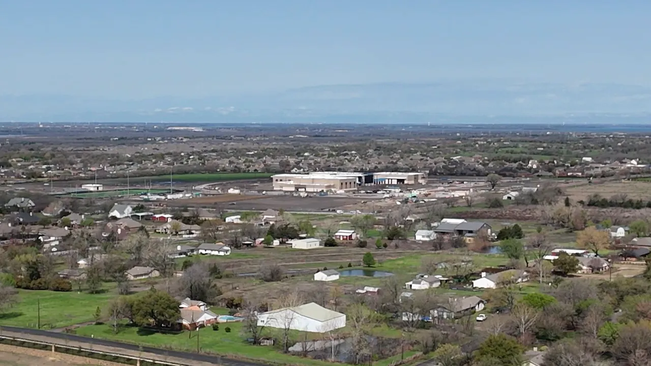 Aerial view of Winding Creek Rockwall