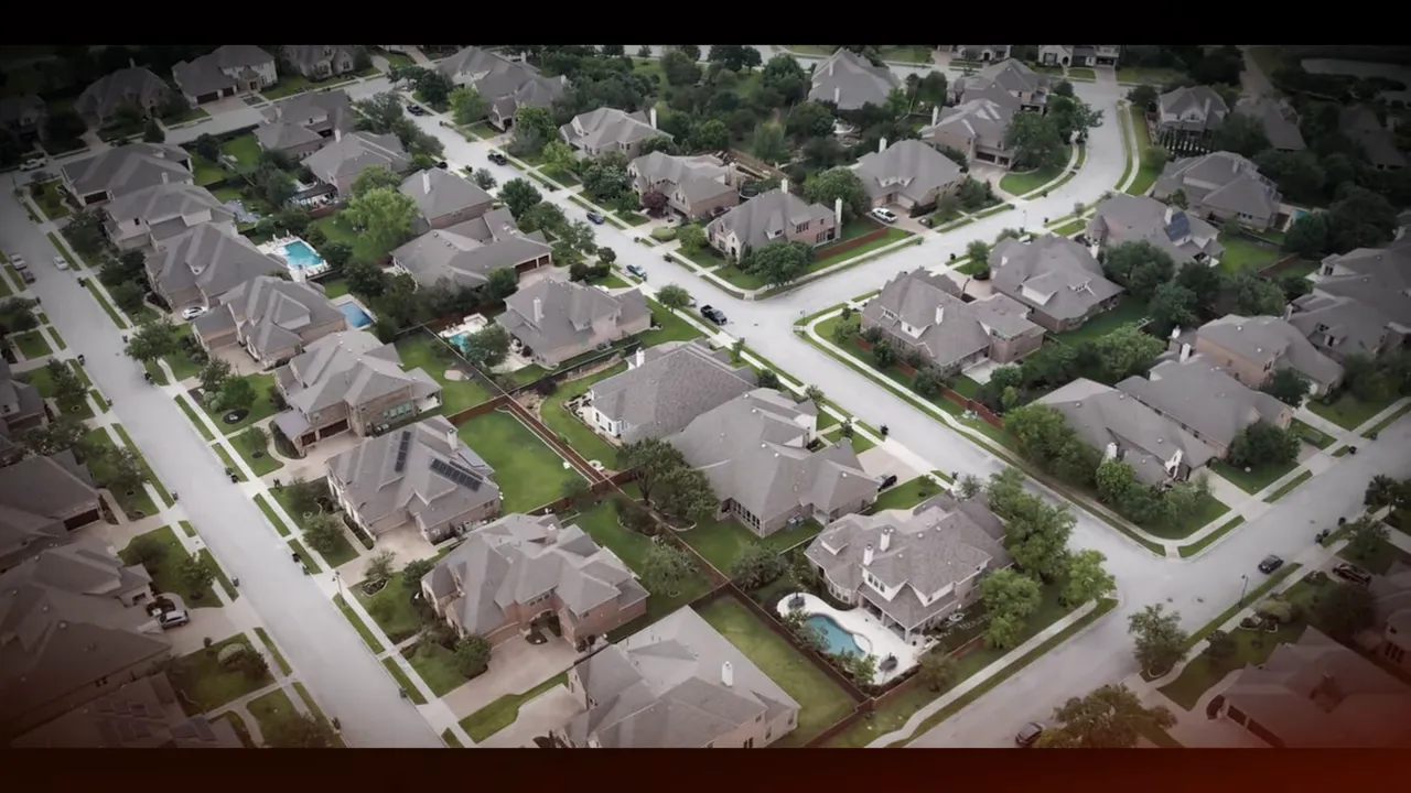 Aerial view of DFW new construction