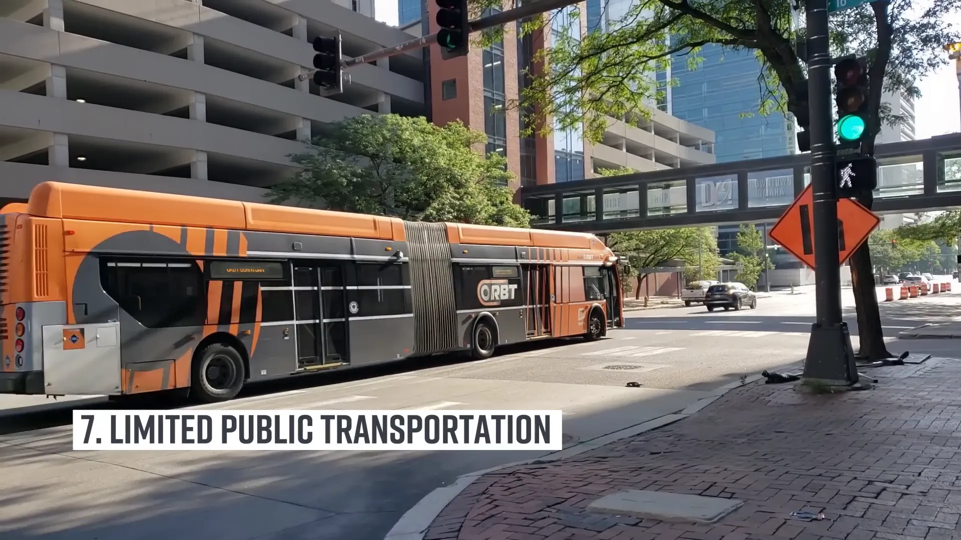 ORBIT bus on Dodge Street in Omaha