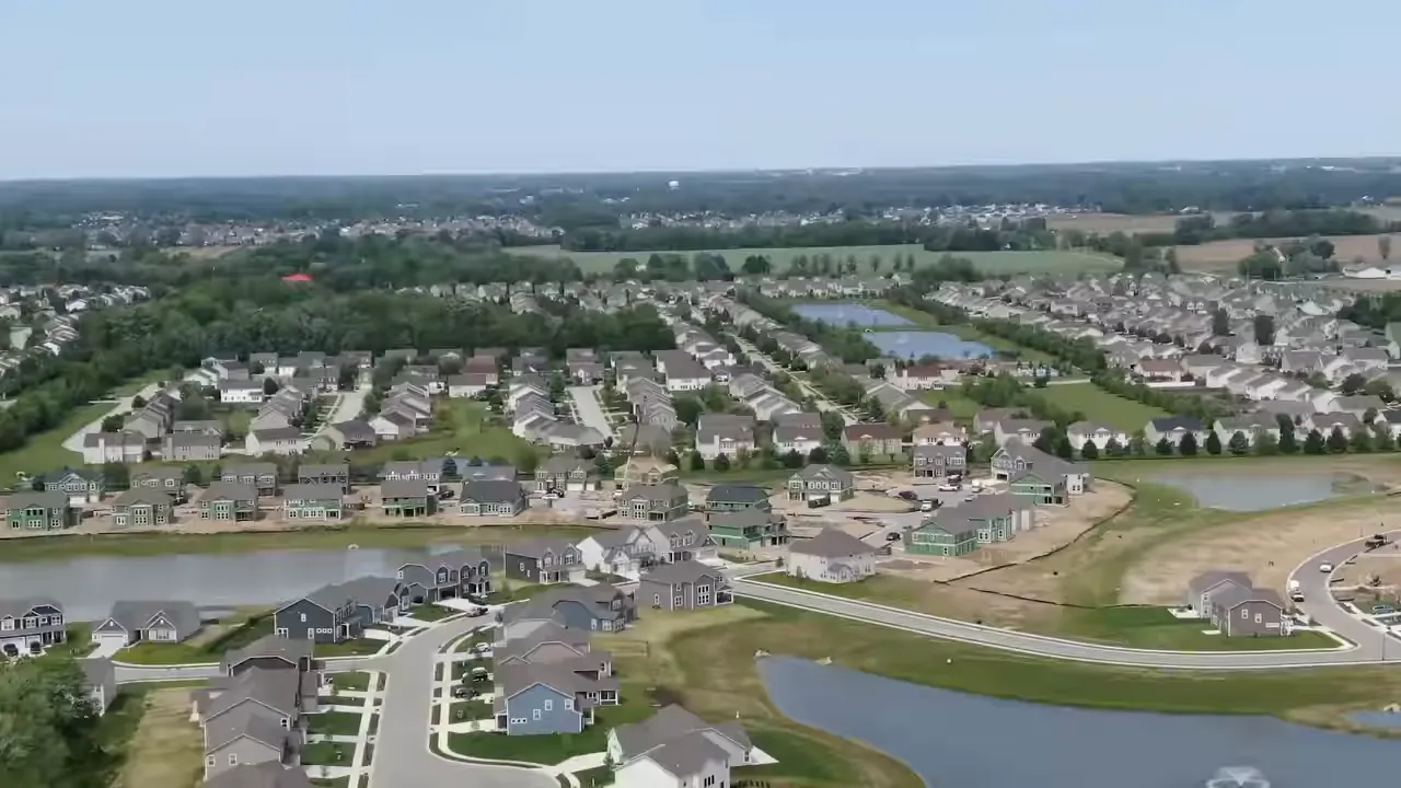 Google Earth style map with Grand Park area highlighted and label