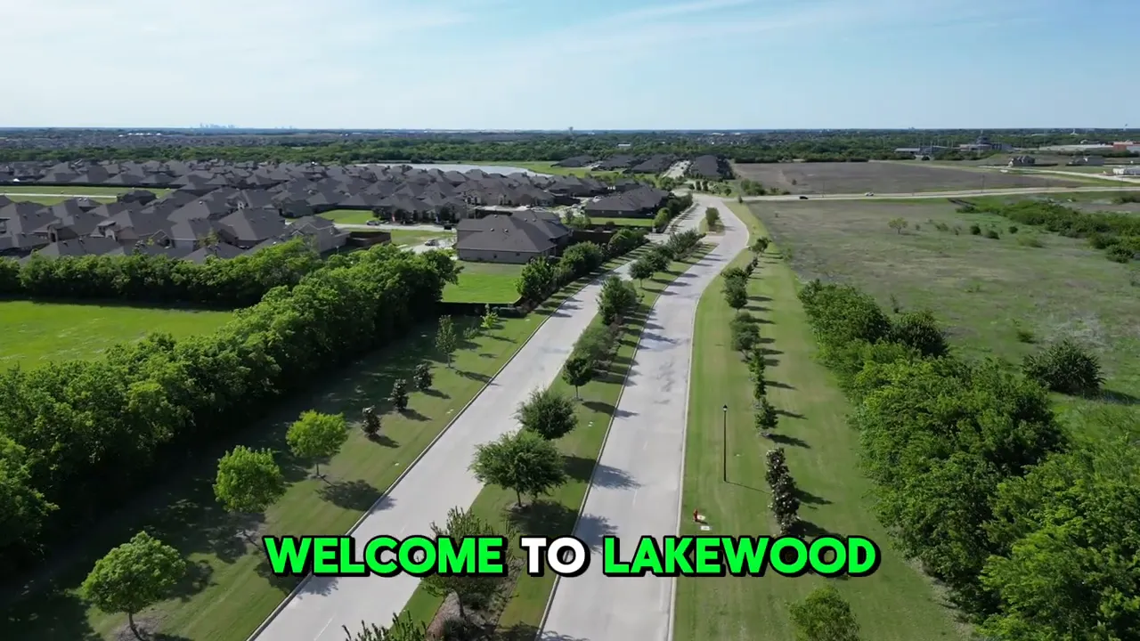 Aerial view of Forney TX community