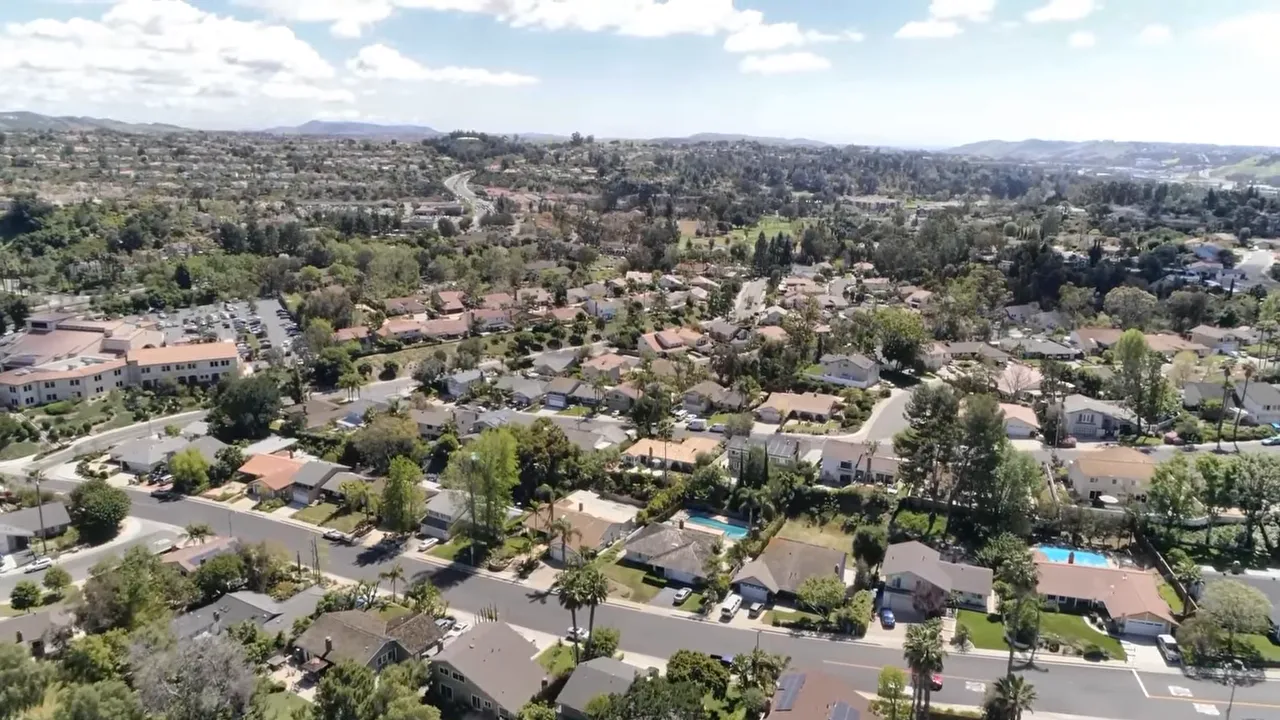 Aerial view Orange County