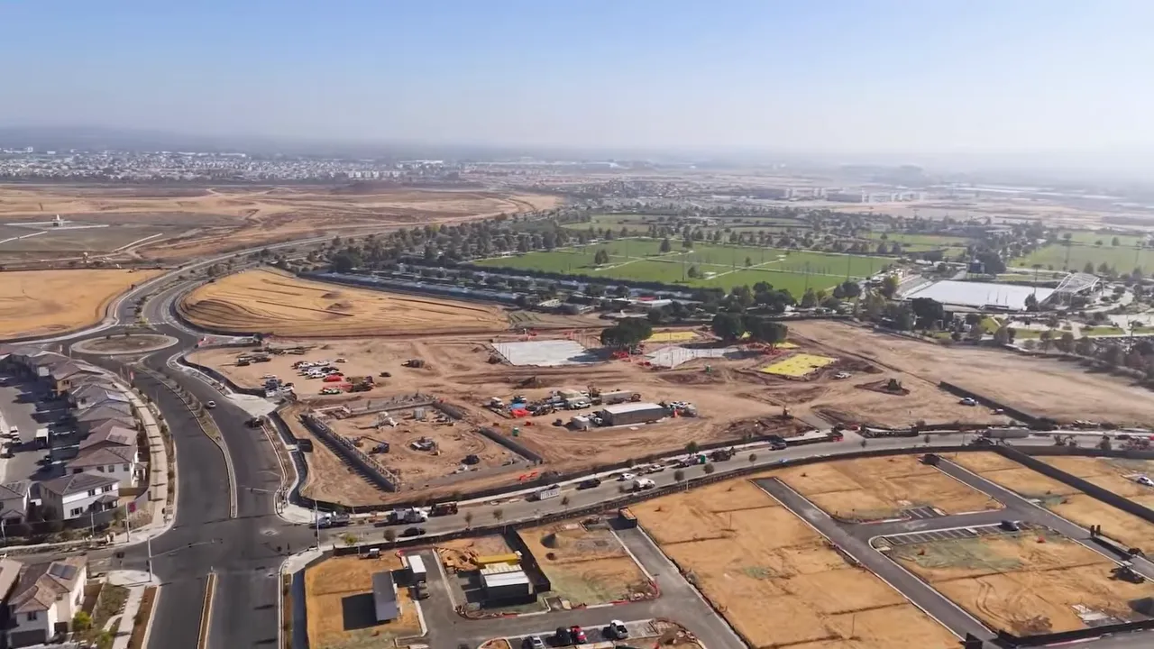Aerial view of Irvine