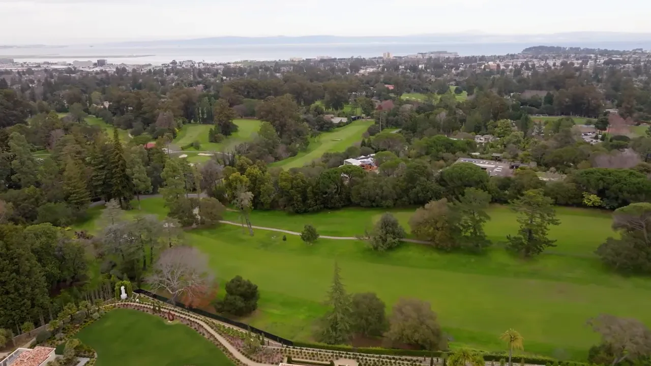 Large flat estate in Hillsborough with sizable yard and pool