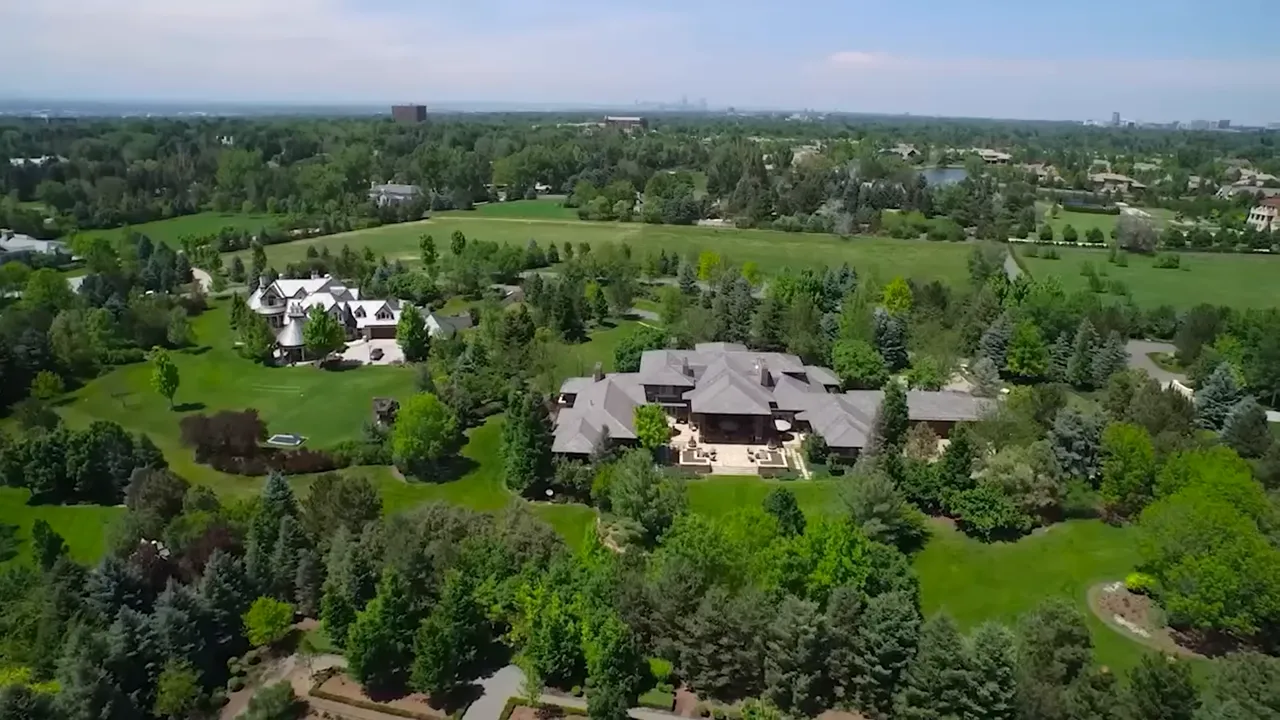 Parking and garage information showing 7 garage spaces for the Cherry Hills Village luxury estate