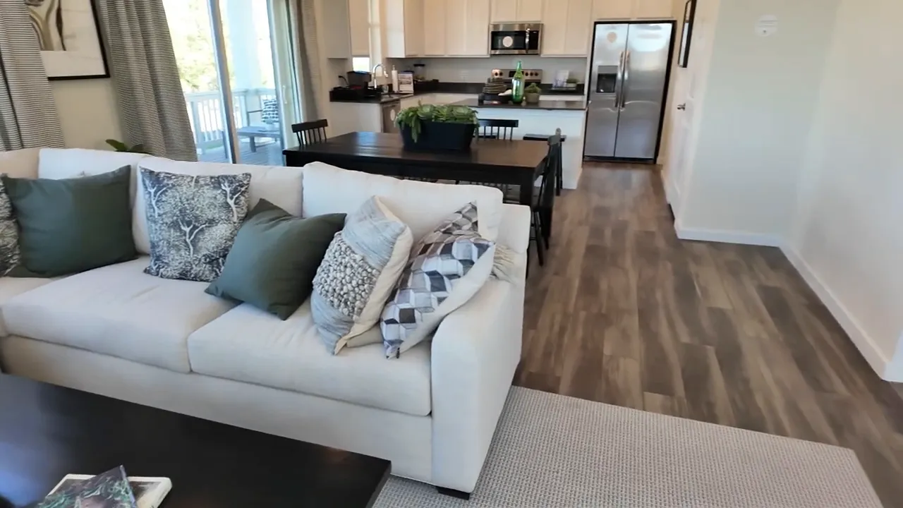 Front entry door area showing the Tabor model listing display in Lennar home in Independence subdivision Elizabeth Colorado