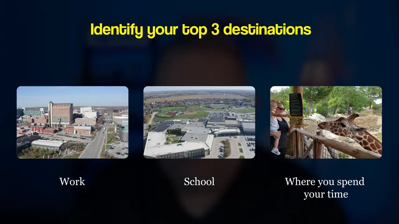 Real estate tip slide: start with your commute lanes, not the house