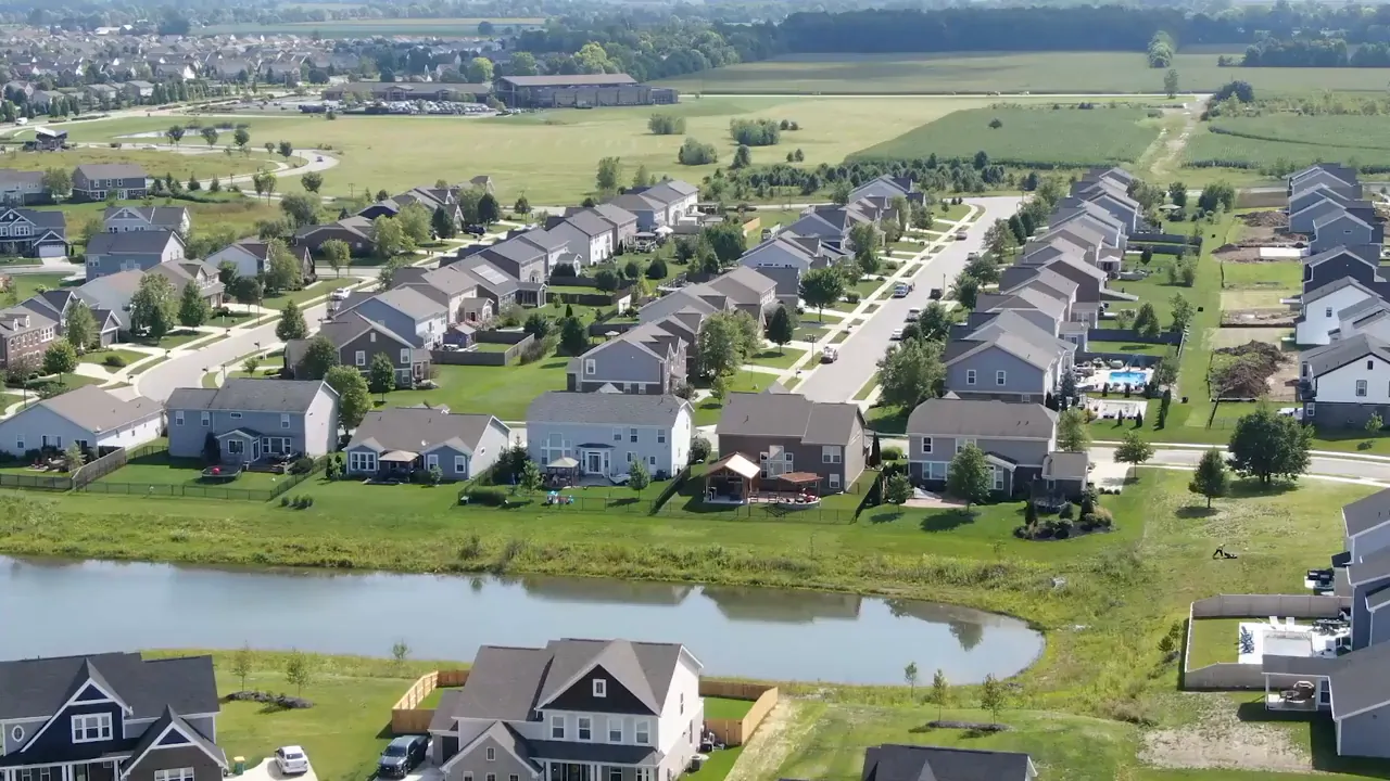 Aerial view of McCordsville IN