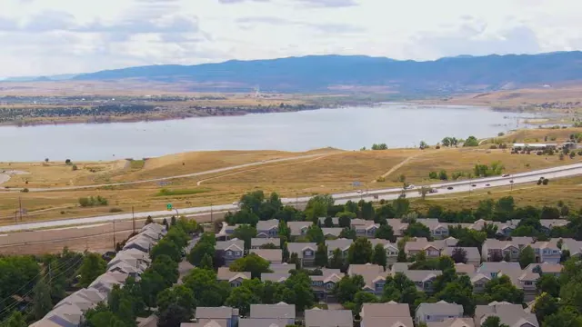 Aerial view of Littleton Colorado homes