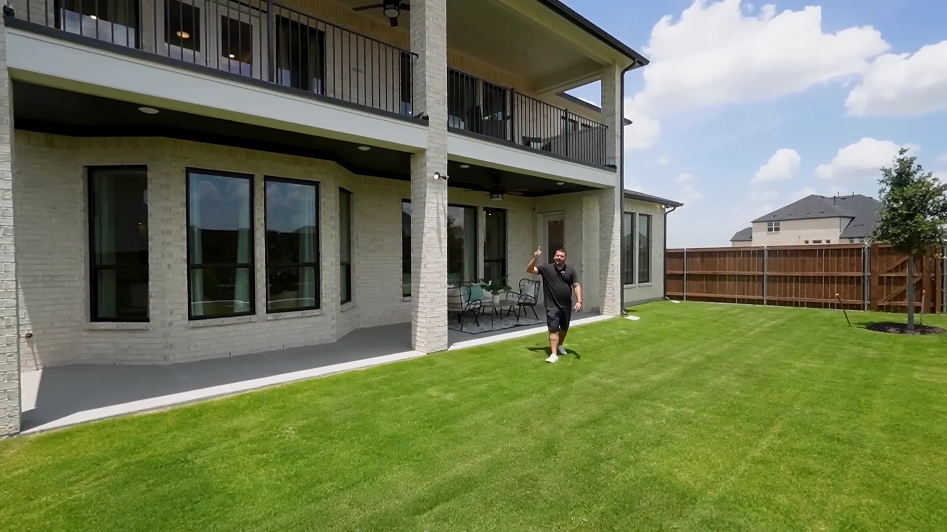 Humongous covered patio for outdoor living