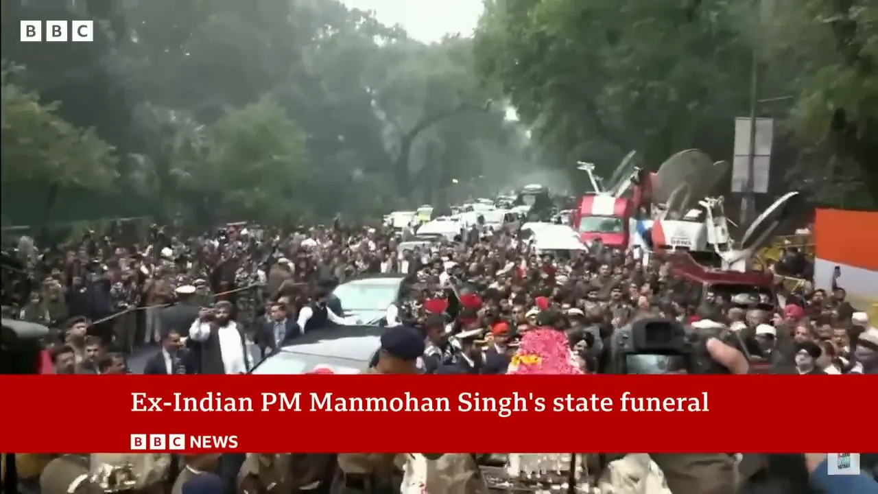 Dr. Manmohan Singh addressing media
