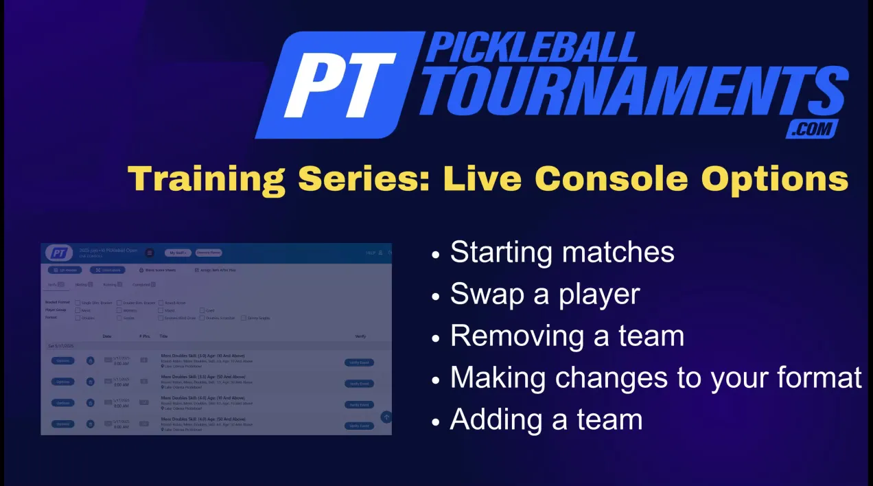 Live console training completion screen