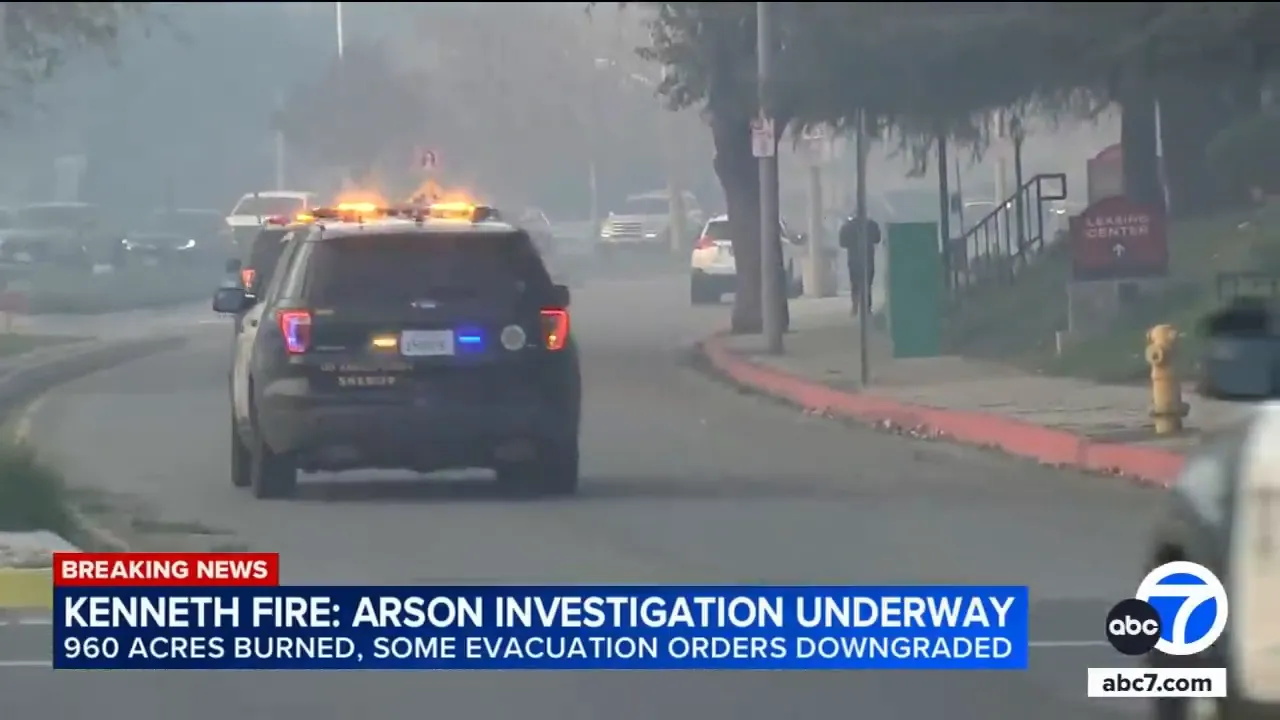 LAPD investigating potential arson