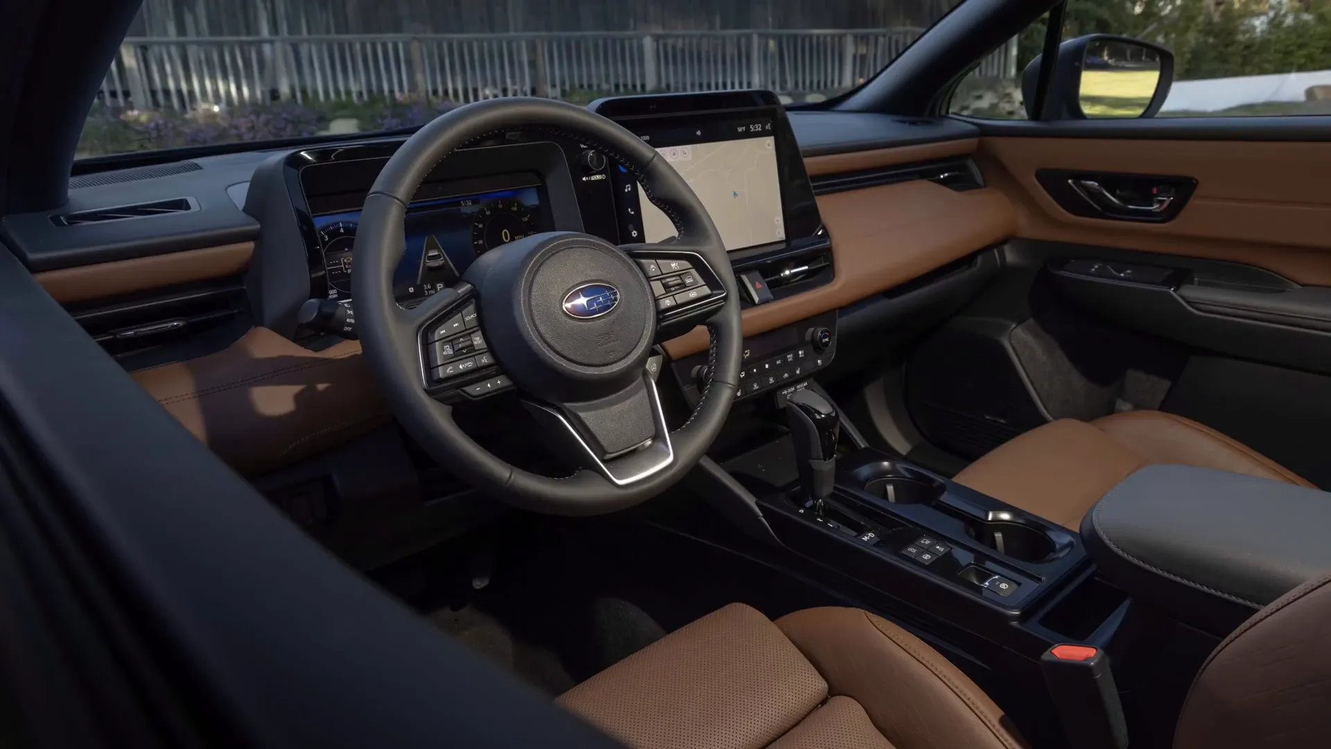 Interior of the 2026 Subaru Outback showcasing sustainable materials