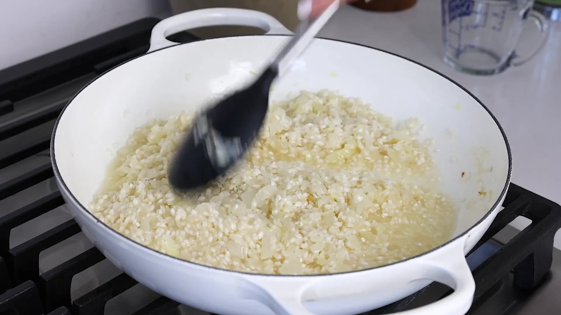 Wine being absorbed by rice