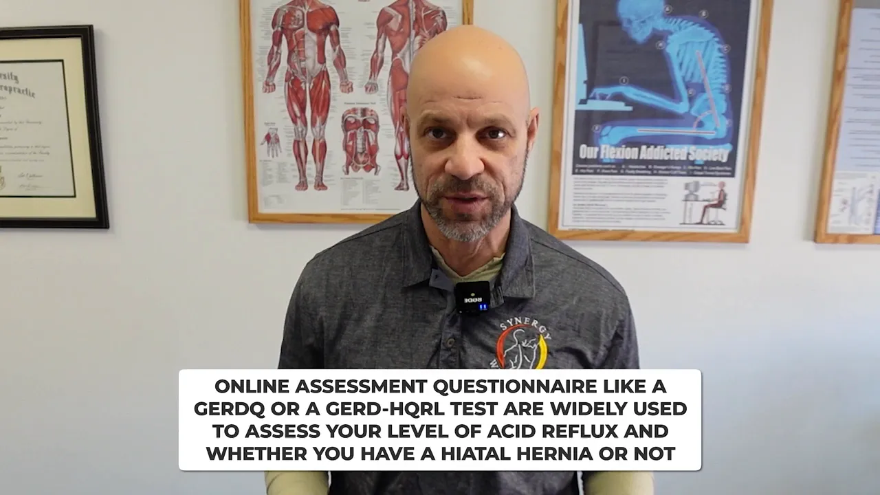 Taking an online GERD symptom questionnaire