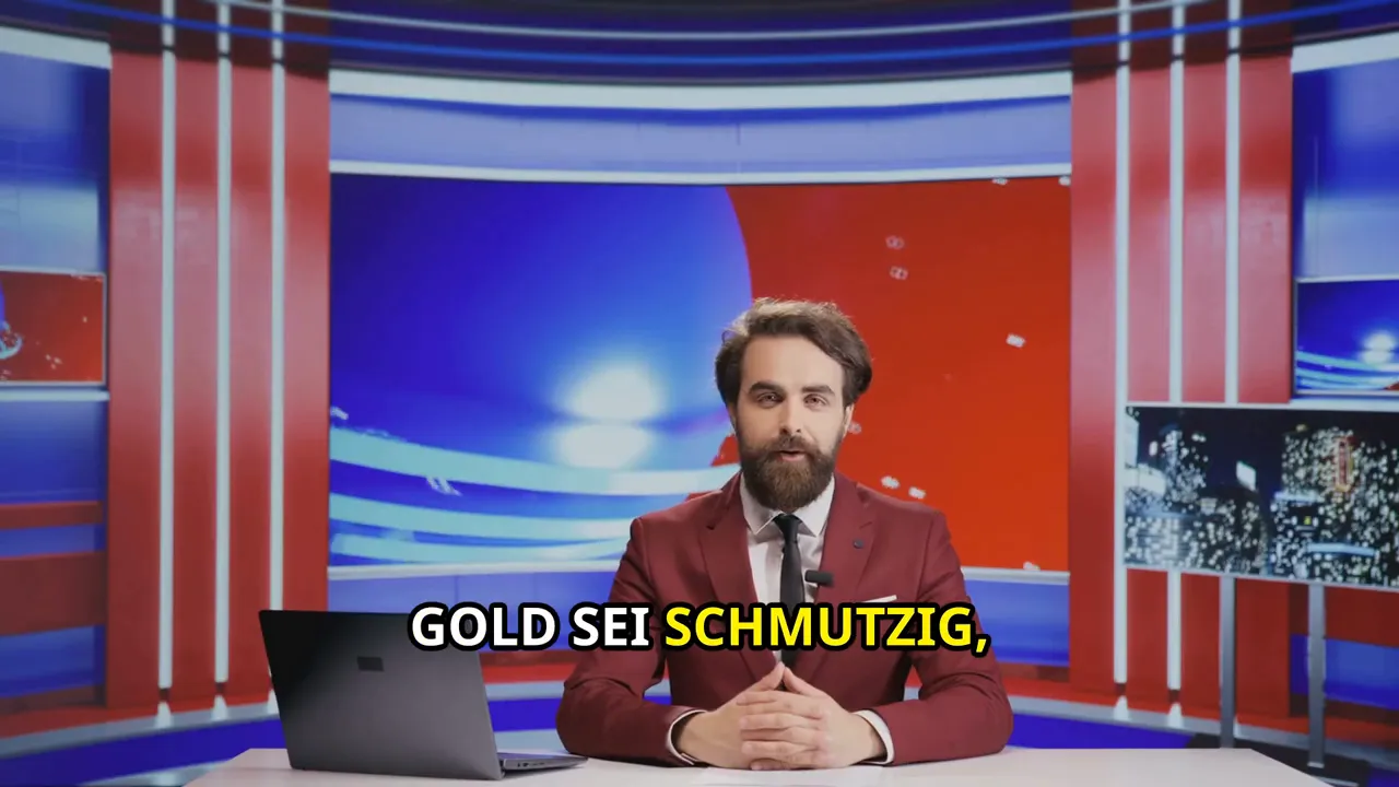 Screenshot: Diskussion um Gold als Sicherheitswert im Fernsehen