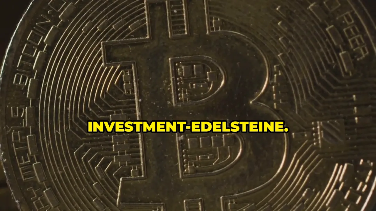 Darstellung: 'Investitionen in Gold, Silber, Bitcoin und Edelsteine'