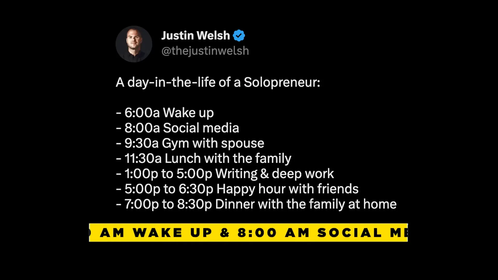 Justin分享他的一天工作流程