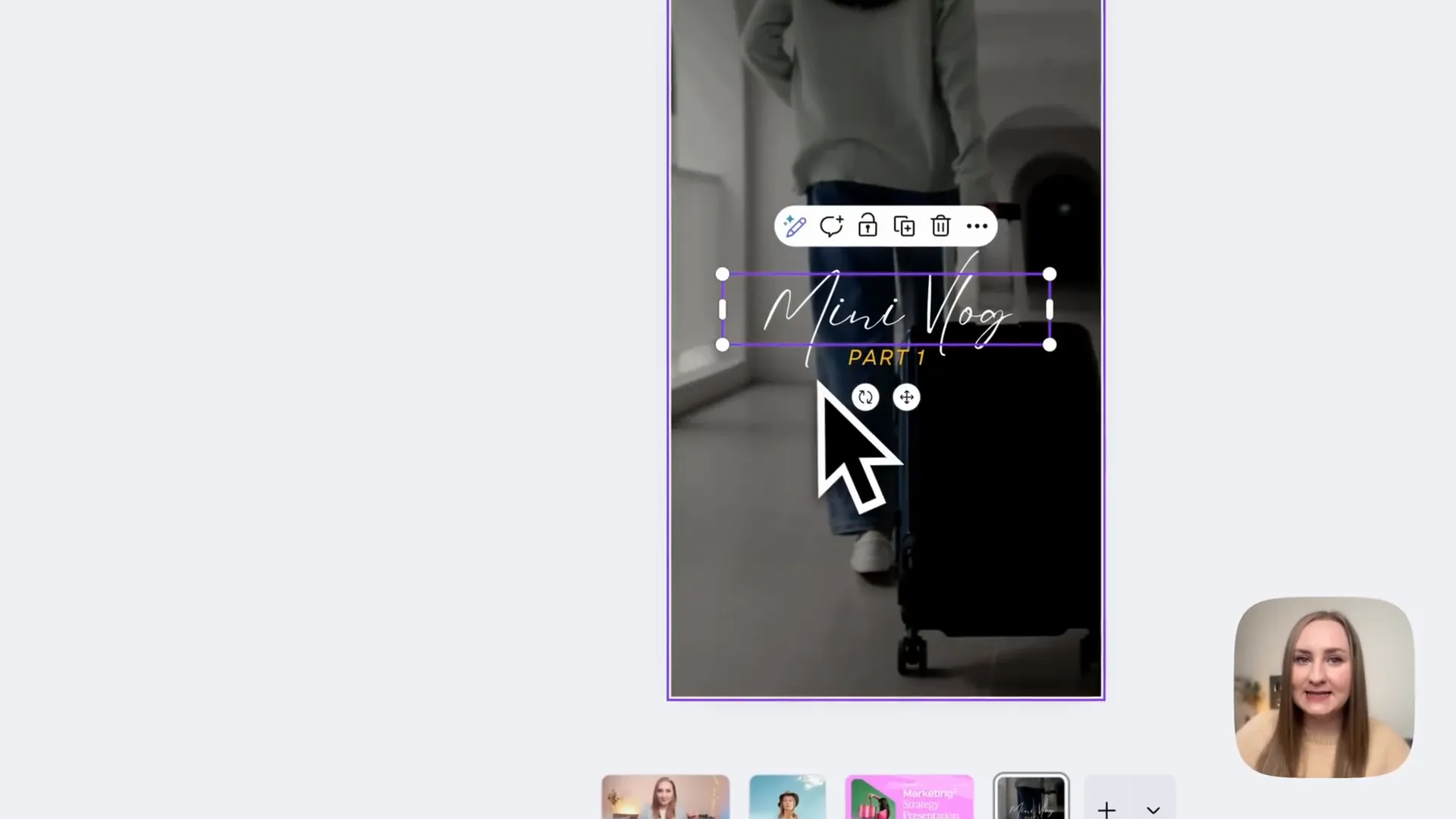 Canva AI語音功能介面