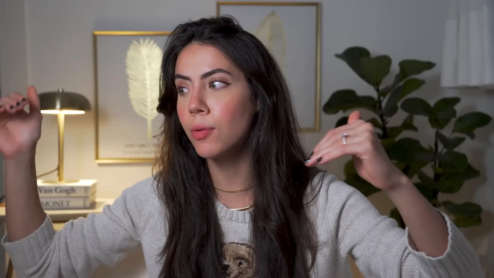 Luana Carolina falando sobre os perigos de copiar