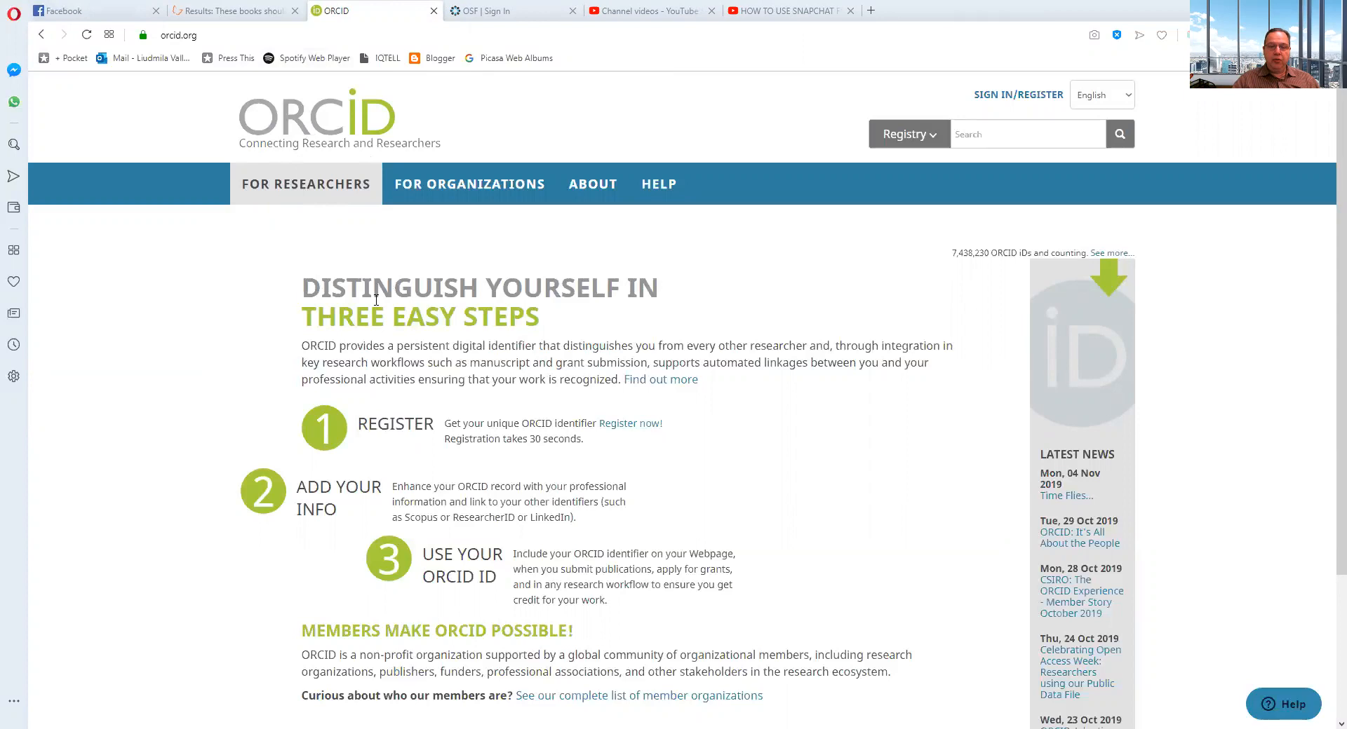 ORCID integration with Kudos