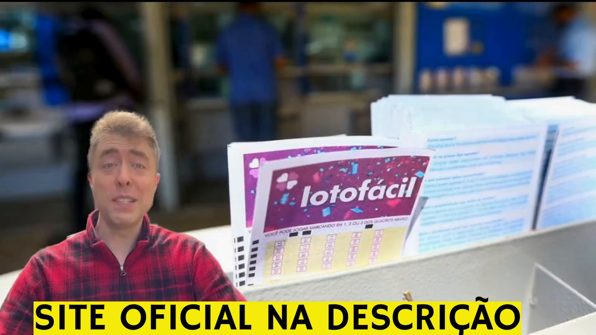 Exemplo de aposta na Loto Fácil