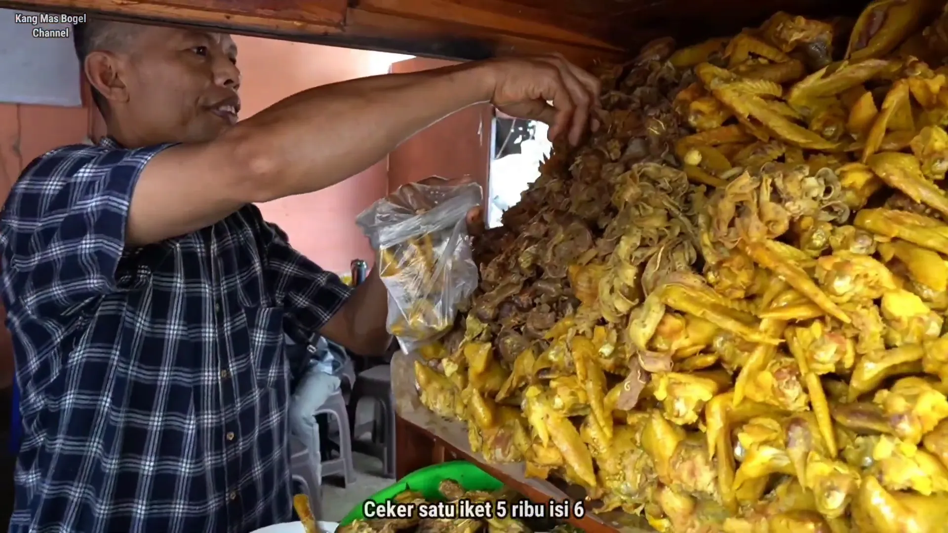 Rentengan ceker ayam dijual murah meriah