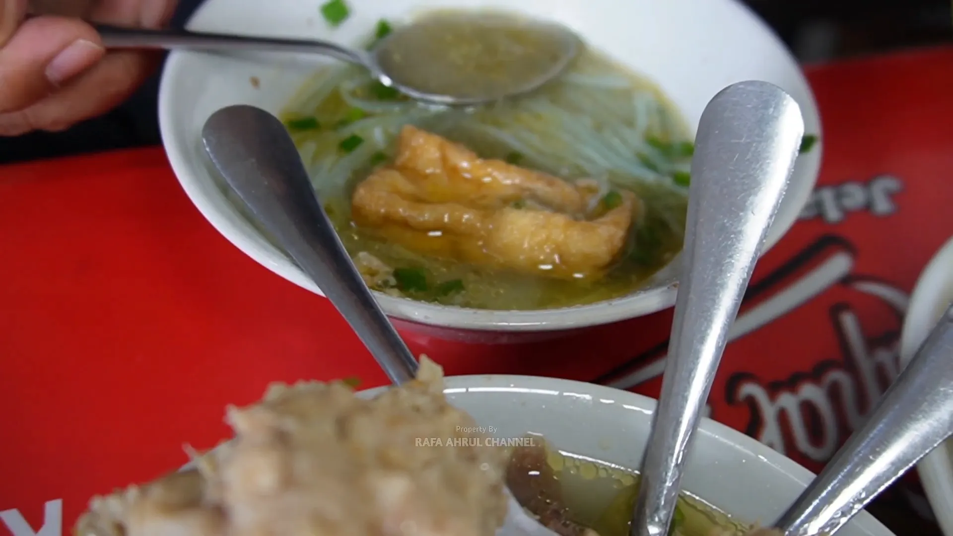 Kuah original Bakso Mas Fahad yang menggugah selera