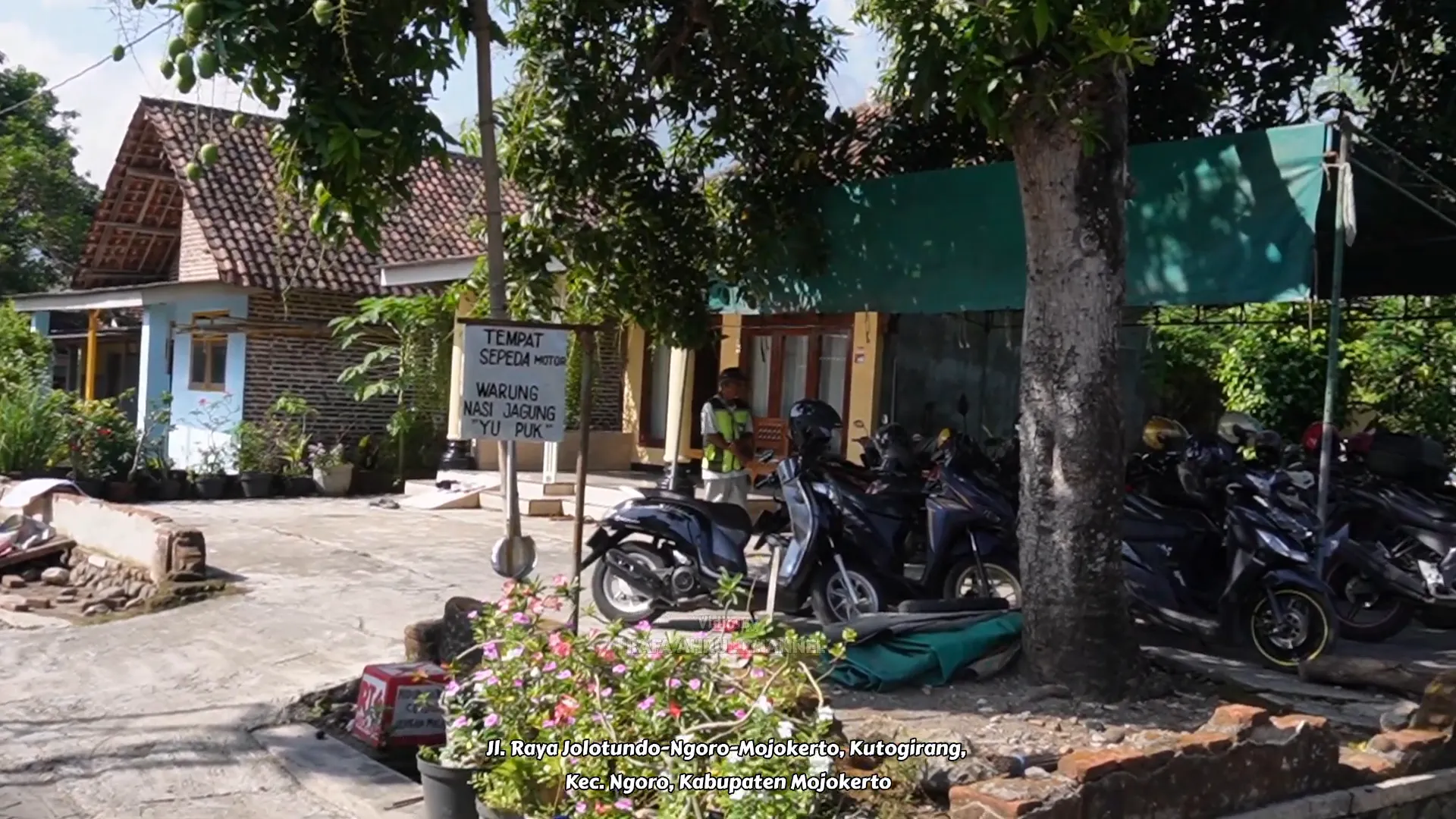 Lokasi warung Sego Jagung Yupu di Mojokerto
