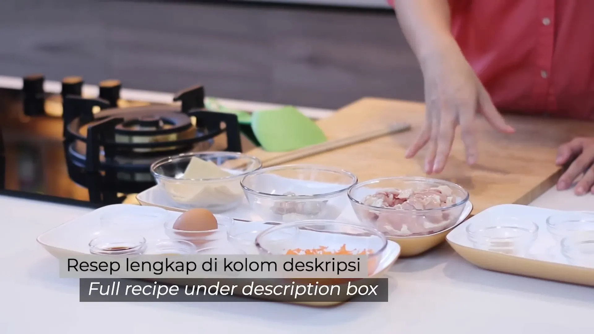 Bahan-bahan segar yang sudah disiapkan di meja dapur