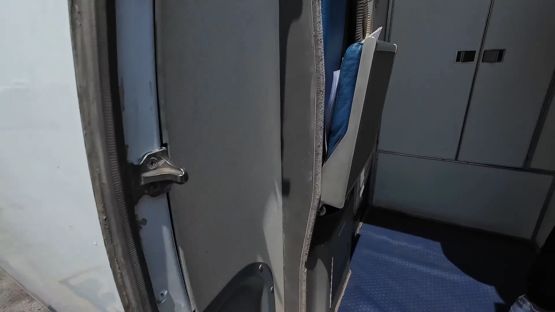 Inside the Embraer 145 aircraft