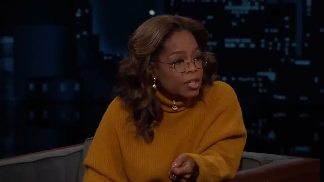 Oprah Winfrey discussing her knee surgery