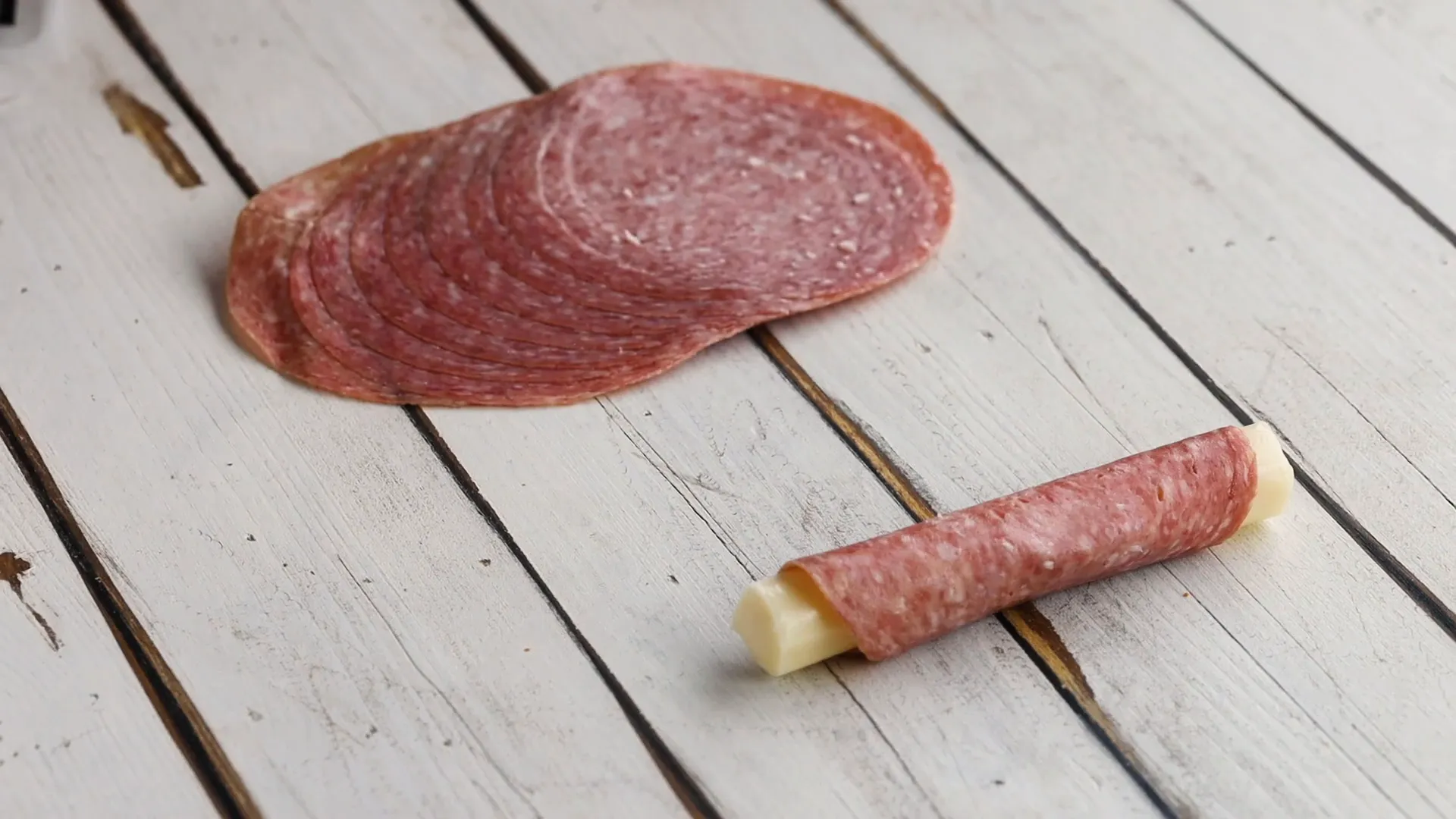 Salami Cheese Roll-Ups