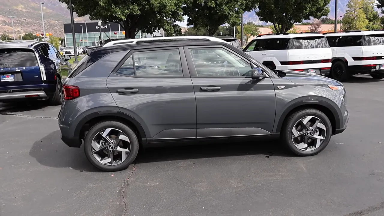 Side profile of 2026 Hyundai Venue compact crossover