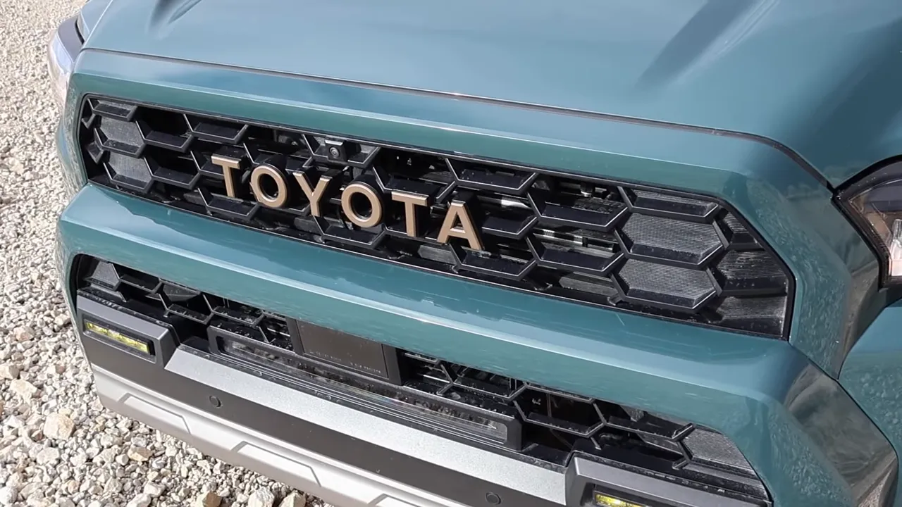 Toyota 4Runner Trailhunter front grille with TOYOTA letters and honeycomb mesh