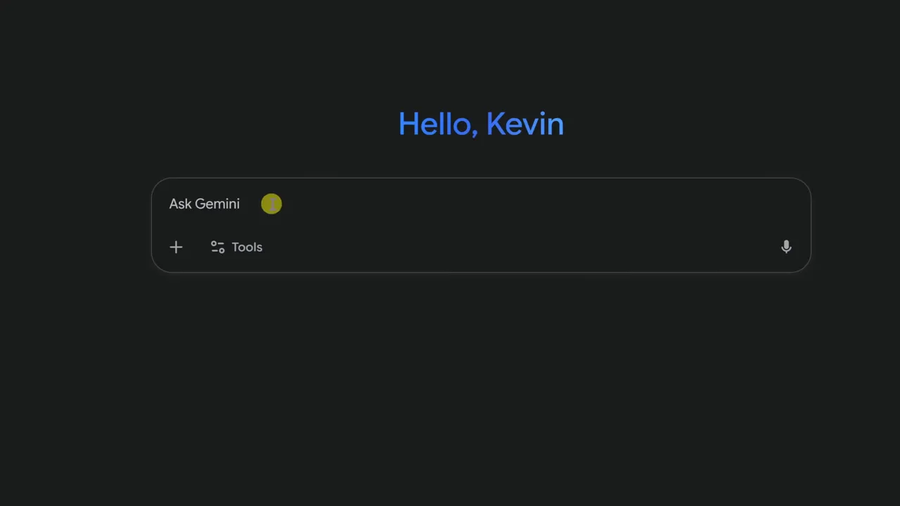Gemini interface showing Tools menu and Create Images option with banana icon