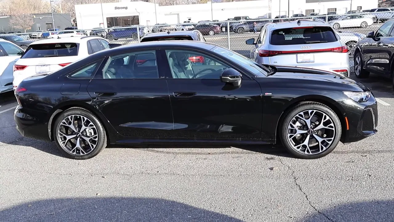 2026 Audi A6 side profile showing overall proportions and wheel design