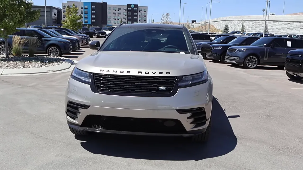 2026 Range Rover Velar front stance with blackout trim