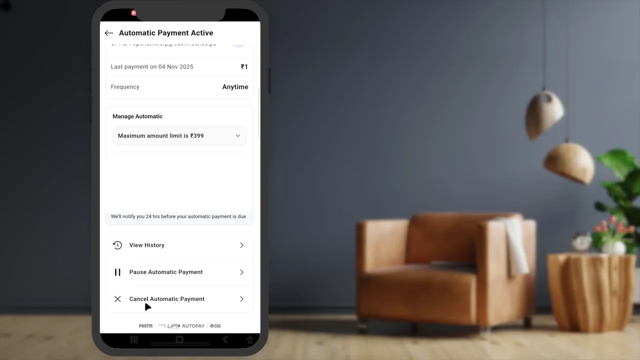 Cancel subscription or disable payment mandate if applicable before the ChatGPT Go renewal date