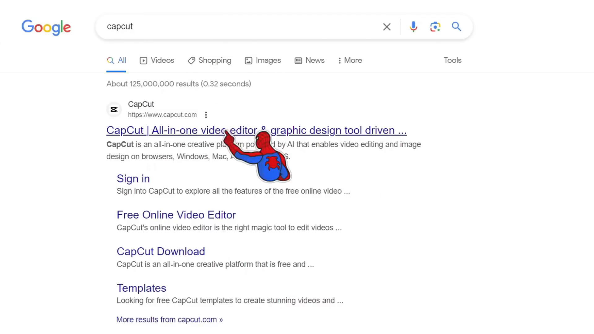 Downloading CapCut