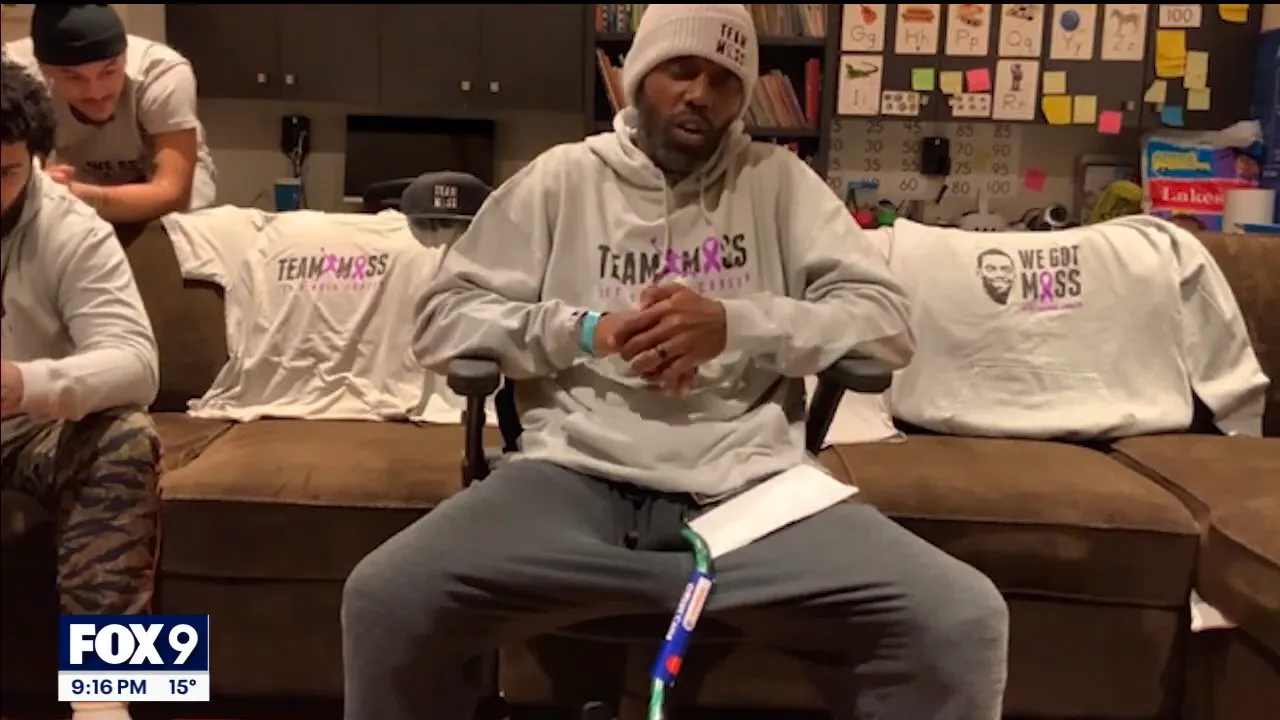 Randy Moss during Instagram live announcement