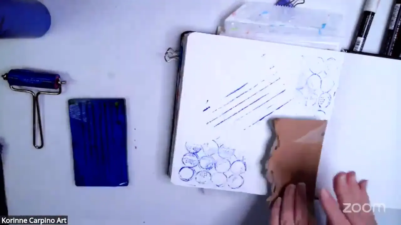Using household items for mark making